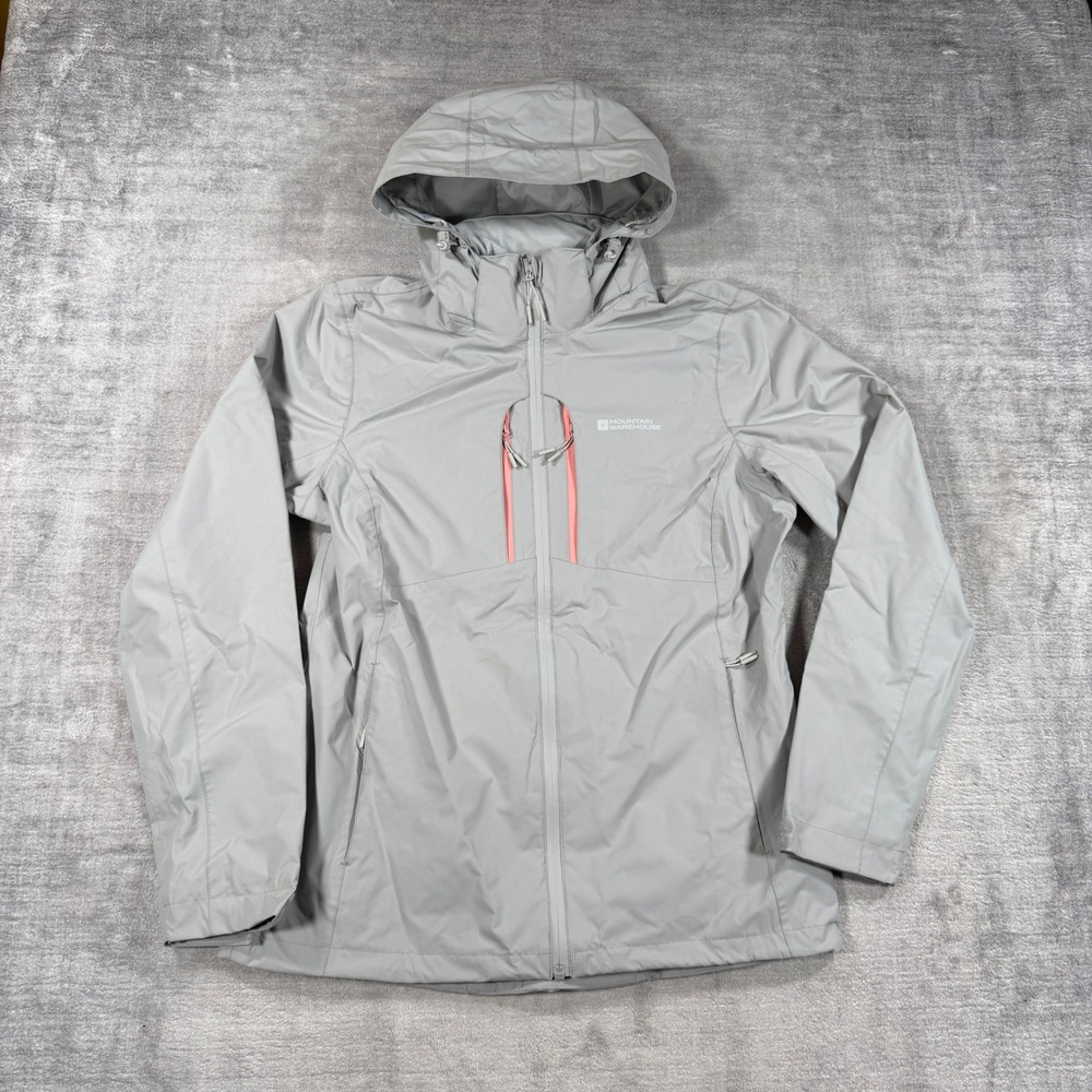 Mountain Warehouse Jacket Women 8 Grey Extreme Waterproof IsoDry 10000 Shell